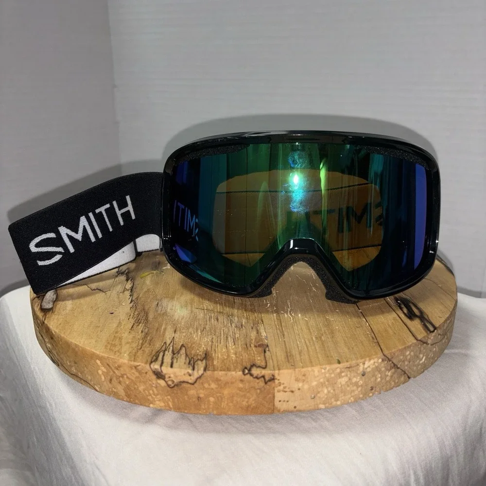 Smith Squad Snow Goggles Black Frame, Everyday Green Mirror Lens